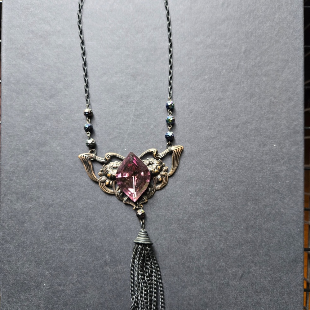 Bespoke Amethyst Statement Necklace - image 3